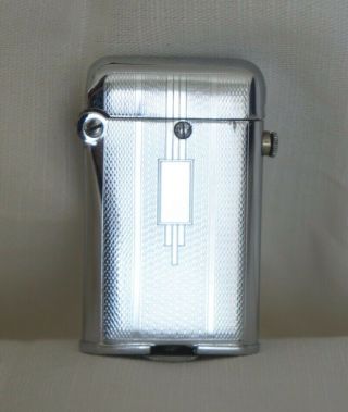 Vintage Deco Thorens Automatic Petrol Lighter Made In Switzerland