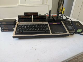 Vintage Texas Instruments 99/4a Computer With Joysticks Cartridges More
