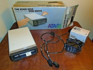 Vintage Atari 1050 Dual Density Disk Drive For Home Computer
