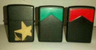 Zippo Lighter Marlboro Cigarettes - Green Roof - Red Roof & Shooting Star " Read "