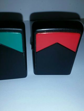 Zippo Lighter Marlboro Cigarettes - GREEN Roof - Red Roof & Shooting Star 