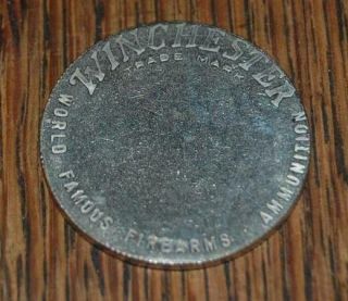 Vintage Winchester Western Trick Target Coin Token For Exhibition Shooting Shows