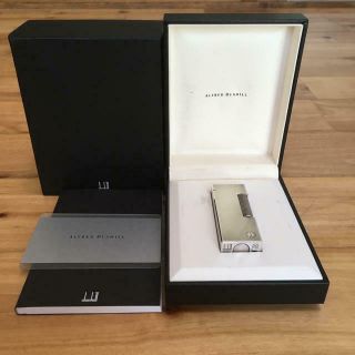 Auth Dunhill Silver - Plated Grain D 
