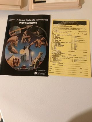 Voodoo Castle S.  A.  G.  A 4 Apple II Adventure International Scott Adams Game 3