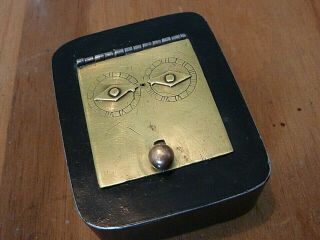 Antique/ Georgian Two Dial Combination Lock Puzzle/trick Snuff Box