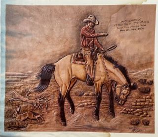 Vintage Doodle Page Spooked Series 3d Page 5 Cowboy Horse Leather Craftool