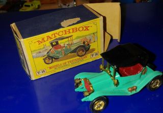 Vintage Lesney Matchbox Models Of Yesteryear Y14 1911 Maxwell Roadster Wbox