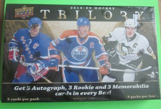 2008 - 09 Upper Deck Trilogy Hockey Hobby Box