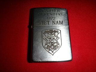 Vietnam War Year 1972 Zippo Lighter Easter Offensiv.  1972 Us Macv - Sog Logo