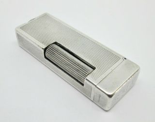 Vintage Dunhill Rollalite.  925 Sterling Silver Wick Lighter Made In Switzerland