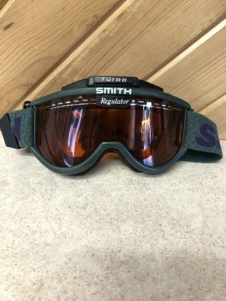 Smith Turbo Regulator Series Goggles Ski/snowboard Forest Green Frame Vtg