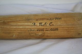 Vtg Louisville Slugger Powerized Nestle Co Wood Wooden Baseball Bat Shps Nxt Day