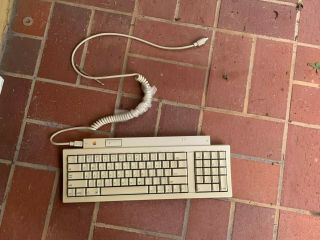 Apple Keyboard Ii Macintosh Iigs Adb Desktop Bus Mac M0487 W Cable - Please Read