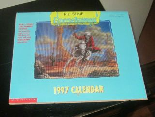Vintage R.  L.  Stine Goosebumps 1997 Calendar Book Rare