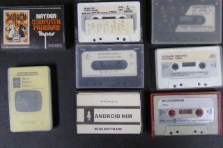 Software For Radio Shack Trs - 80 Model I On Cassette Tapes - 10,  Titles