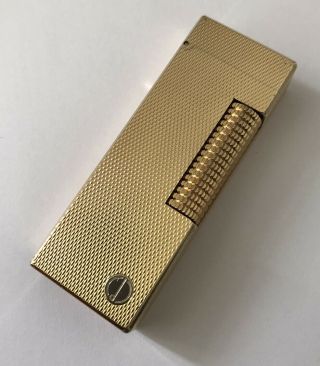 Dunhill Gold ‘barley’ Rollagas Lighter - Fully Overhauled