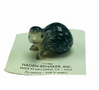 Hagen Renaker San Dimas Ca Hedgehog Figurine Vtg Miniature Gift Decor Hedge Hog