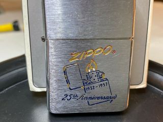 ZIPPO 25th Anniversary Lighter 1932 - 1957 RARE 2