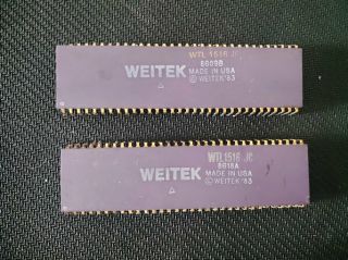 Vintage Rare Chip Cpu 1 X Weitek Wtl1516jc