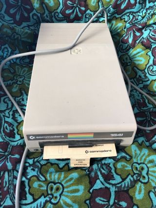 C64 Commodore 64 1541 Floppy Drive W/power Cable.  Powers On