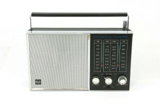 Vintage Rca 4 Band Am,  Lw,  Sw,  Fm All Transistor Portable Radio - Model Rhm - 49e