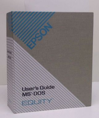 Epson Equity I,  User 