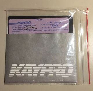 Vintage 1981 Kaypro Cp/m Version 2.  2 Software 5.  25” Floppy Disk Vhtf