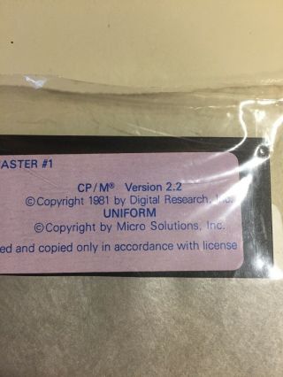 Vintage 1981 KAYPRO CP/M Version 2.  2 Software 5.  25” Floppy Disk VHTF 3