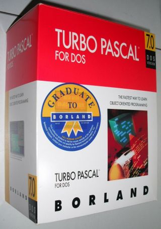 Turbo Pascal For Dos V 7.  0 3 1/3 " Diskettes Open Set