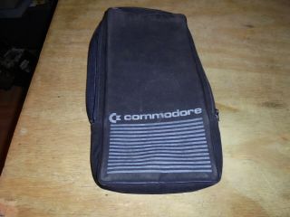 Vintage Commodore Sx - 64 Accessory Bag Disk Holder Case Suede - Oem