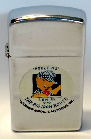 Exceedingly Rare 1967 Porky Pig Town & Country Zippo.