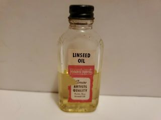 Vintage Permanent Pigments Artists Quality Purest Raw Linseed Oil