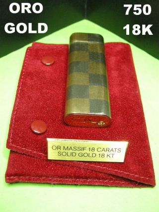 18k/750 Gold Cartier Lighter Overhauled Guaranteed - Briquet Accendino Feuerzeug
