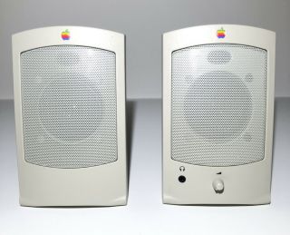 Apple Design Powered Speakers Ii Vintage Macintosh Stereo M2497