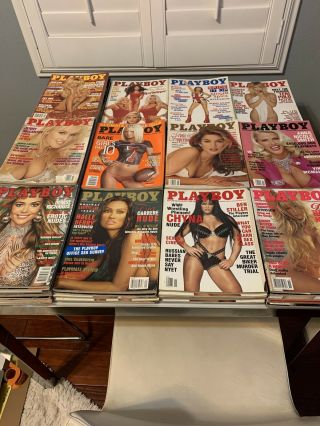 (17) Vintage Playboy Magazines From Mid 90 