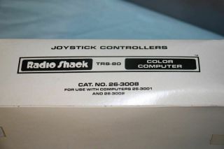 2 Vintage Radio - Shack 26 - 3008 Joystick Controller For Tandy TRS - 80 w/Box 3