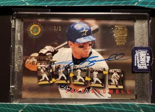 2020 Topps Archives Signature Series Jeff Bagwell Auto 1/1 1995 Stadium Club