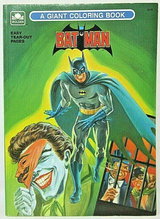 Batman Giant Coloring Book Dc Comics Golden 3276 Western Publishing 1989 Vintage