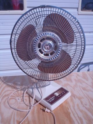 Vintage Cool - Breeze 12 " Oscillating Fan,  Electric Fan 3 Speed Good