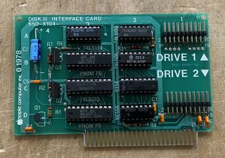 Apple Iie Disk Ii Interface Card Ii P/n: 650 - X104