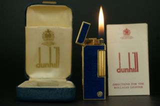 Dunhill Rollagas Lighter W/box Vintage F16