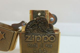 Zippo American Classic Eagle Stars 3D Brass Barrett Smythe Lighter Unfired 2