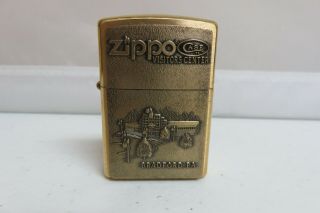 Zippo Case Xx Factory 3d Brass Barrett Smythe Lighter Unfired Vtg