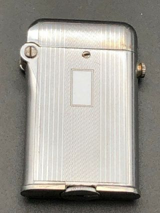 Thorens Antique Claw Silver Oil Lighter Art Deco Swiss Made Silver Tone