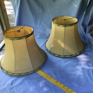 Vintage Antique Lampshades 9 1/2” Tall