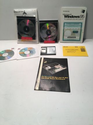 Windows 95 Cd - Rom Microsoft 3 - 1/2 " Setup Boot Disk Factory Rare