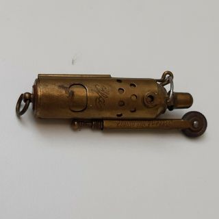Wwi Austrian Imco Ifa Pat.  105107 Sliding Brass Trench Cigarette Pocket Lighter