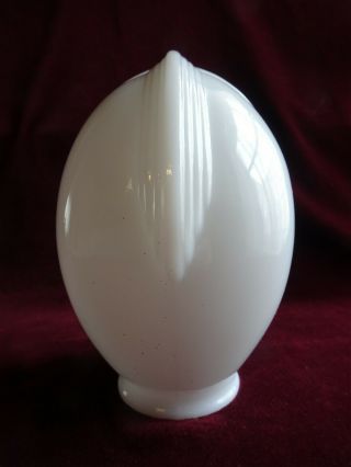 Vintage White Milk Glass Mid - Century Modern Bathroom Fixture Light Shade Globe