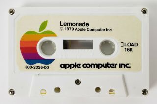 Vintage Cassette Tape Apple Computer Inc 1979 Lemonade Software Ii Plus Iie