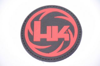 Heckler & Koch Hk Polygonal Barrel Logo Patch Pvc Hook/loop Usp P7 Vp9 P9s Vp40